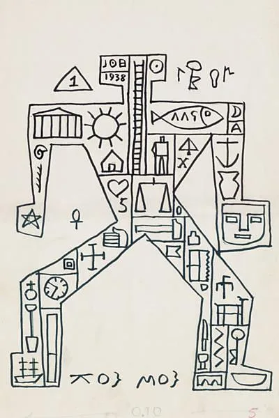 Hombre constructivo. Joaquin Torres García, 1938.